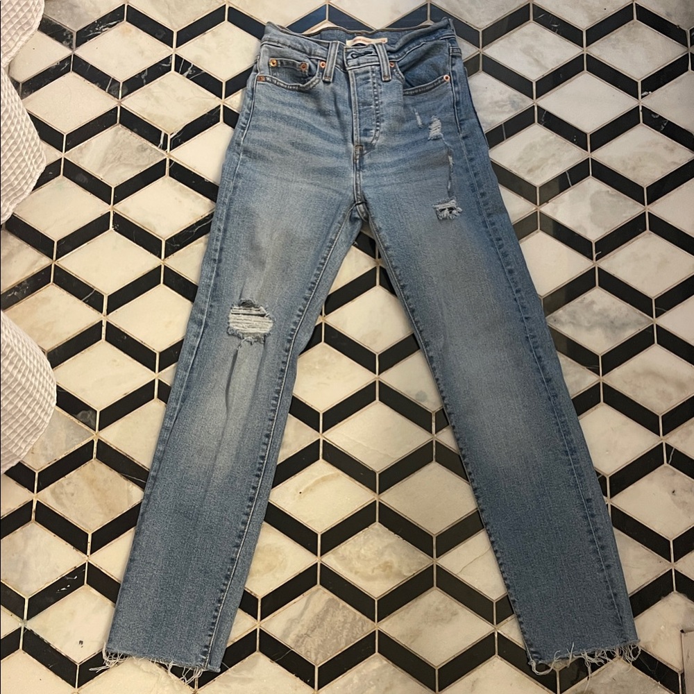 Signature by Levi Strauss Light Blue Straight Leg Jeans